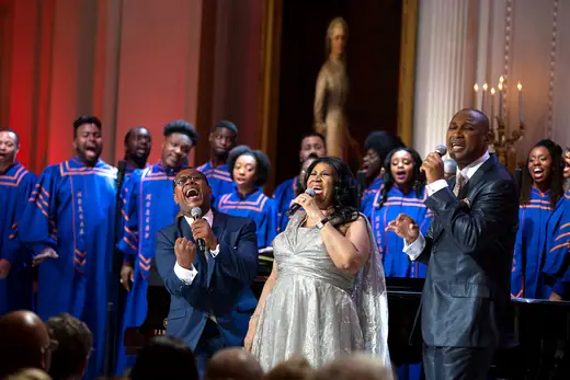 Aretha Franklin performing at the White House.